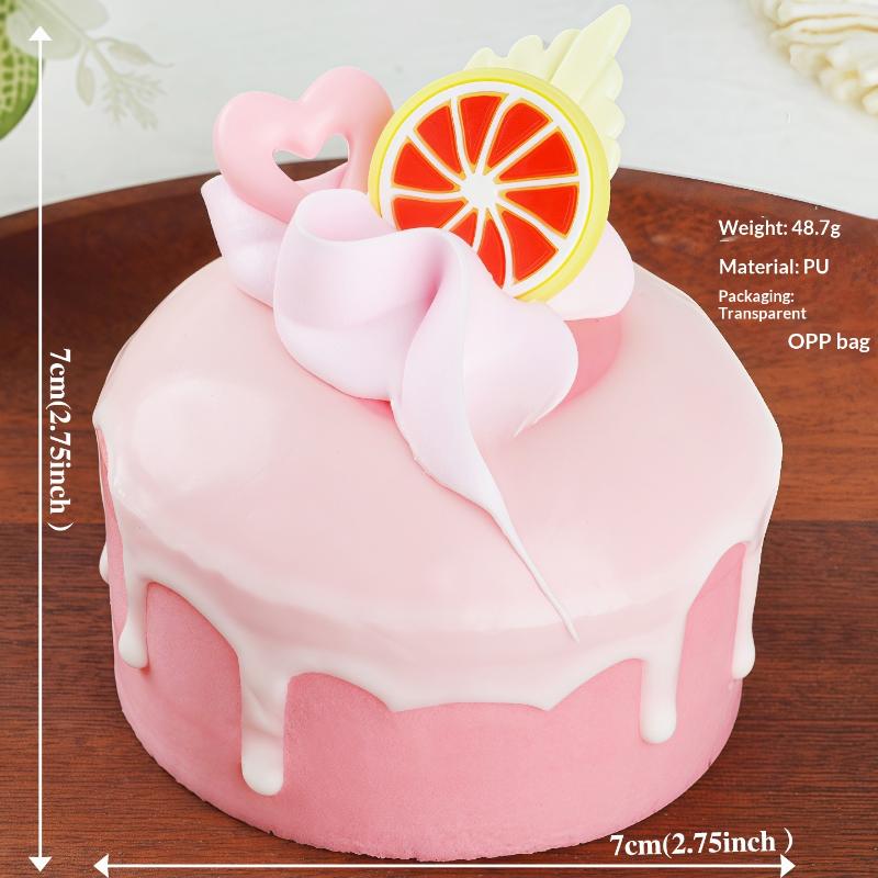 1 Pieza Pastel Falso Sabor Suave Modelo de Pastel Accesorios de Simulación Modelo de Comida Decoración de Gabinete Accesorios de Boda Decoración a Escala