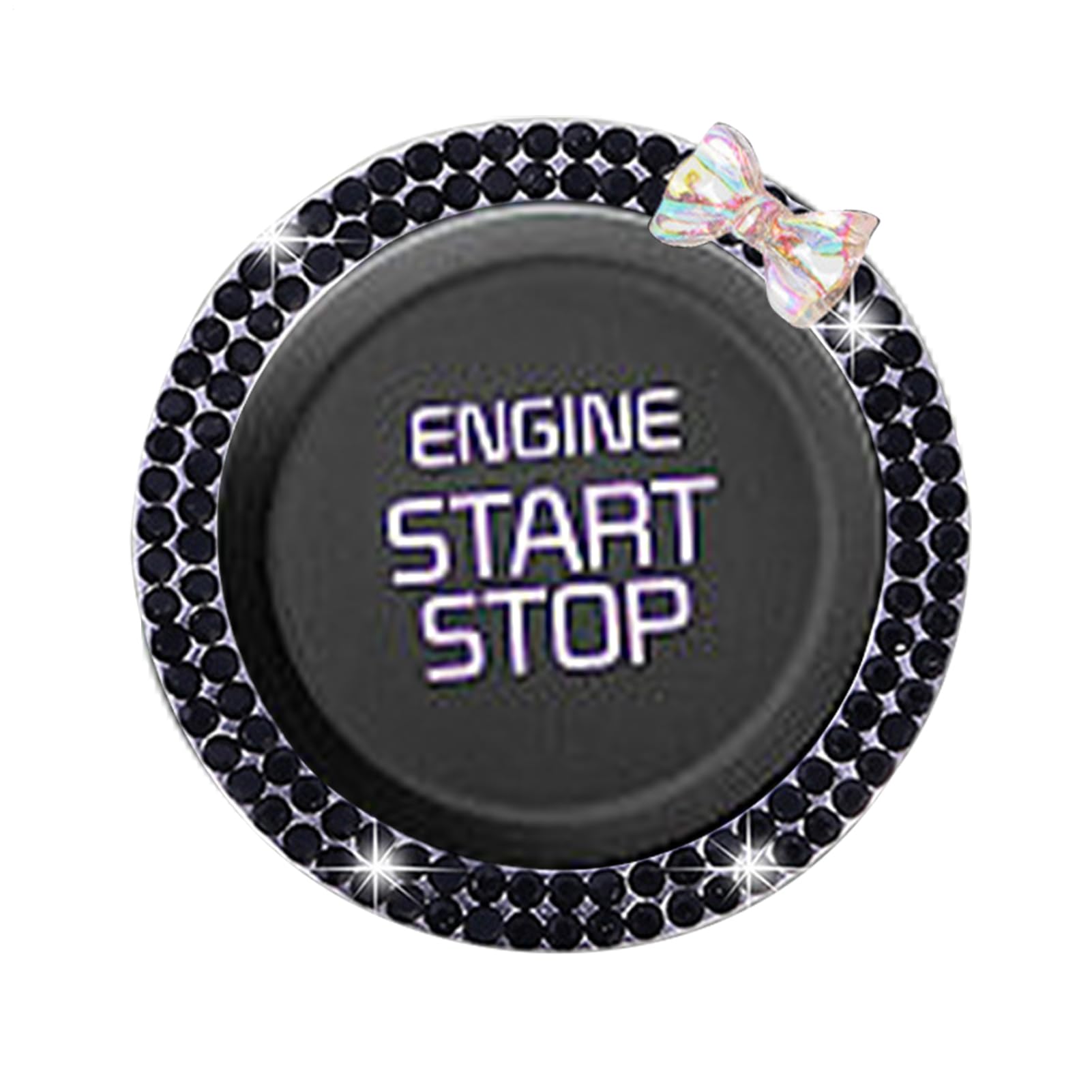 

Car Ignition Ring, Car Engine Start Button Ring - One Button Start Decoration, Universal See description чорний