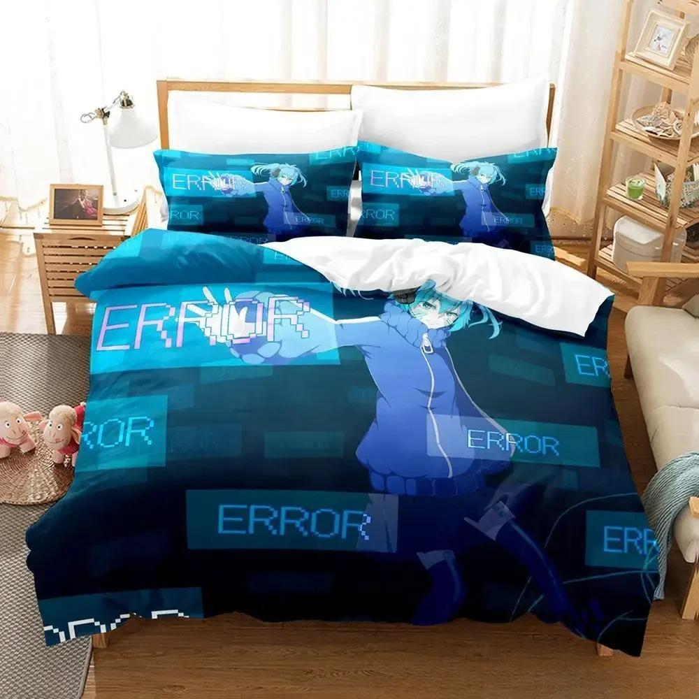 Kagerou Project Bedding Set Cartoon Anime Three-piece Set Adult Kid Bedroom Duvet Cover Sets 3D Kawaii Impression Textile