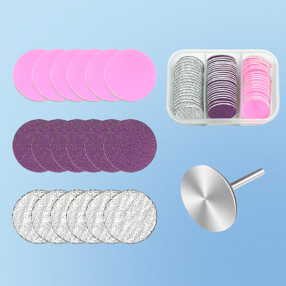 Three-Color 60-Piece Nail and Foot Sanding Sheets Set: For Nail and Skin Grinding, Repair, Callus Removal, Replaceable Sheets