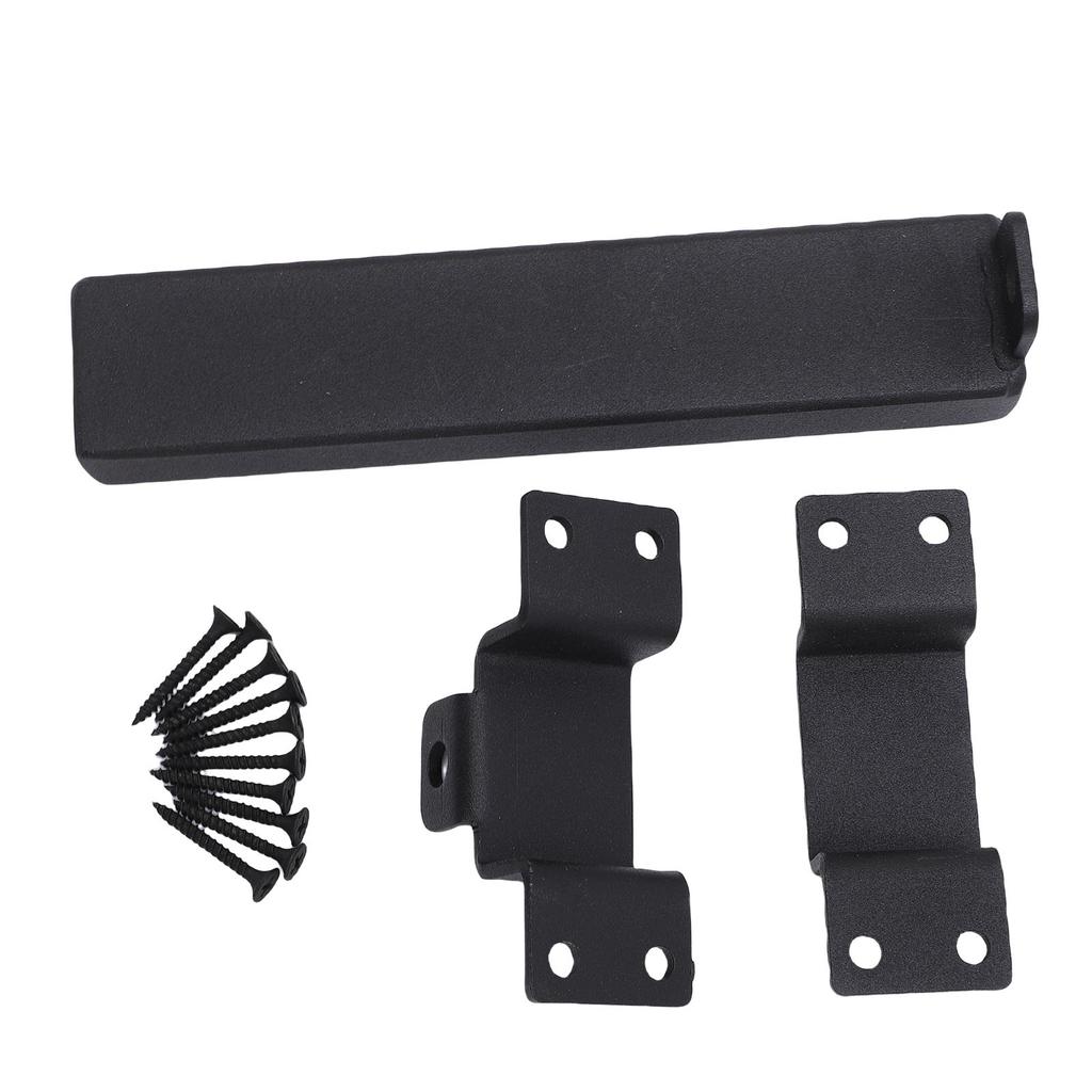 Slide Gate Latch Heavy Duty Steel Slide Gate Lock with Padlock Hole for Wooden Fences Barn Shed