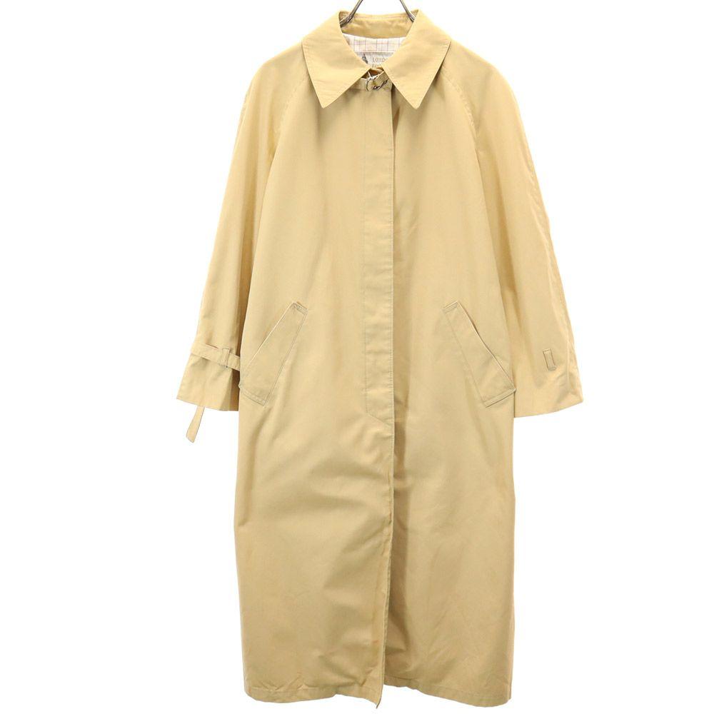 LONDON FOG 70s 80s Vintage Stainless Collar Coat 14REG Beige Women Used