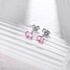 G23 Titanium Hypoallergenic Cubic Zirconia  Tiny Stud Earrings  Nickel Free for Sensitive Ears Women Teen Girls