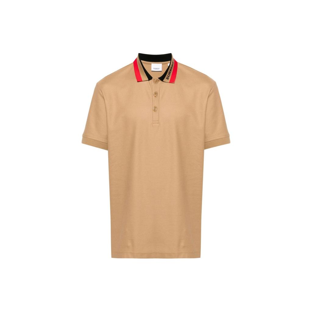 Burberry contrasting-collar cotton polo shirt 80831551