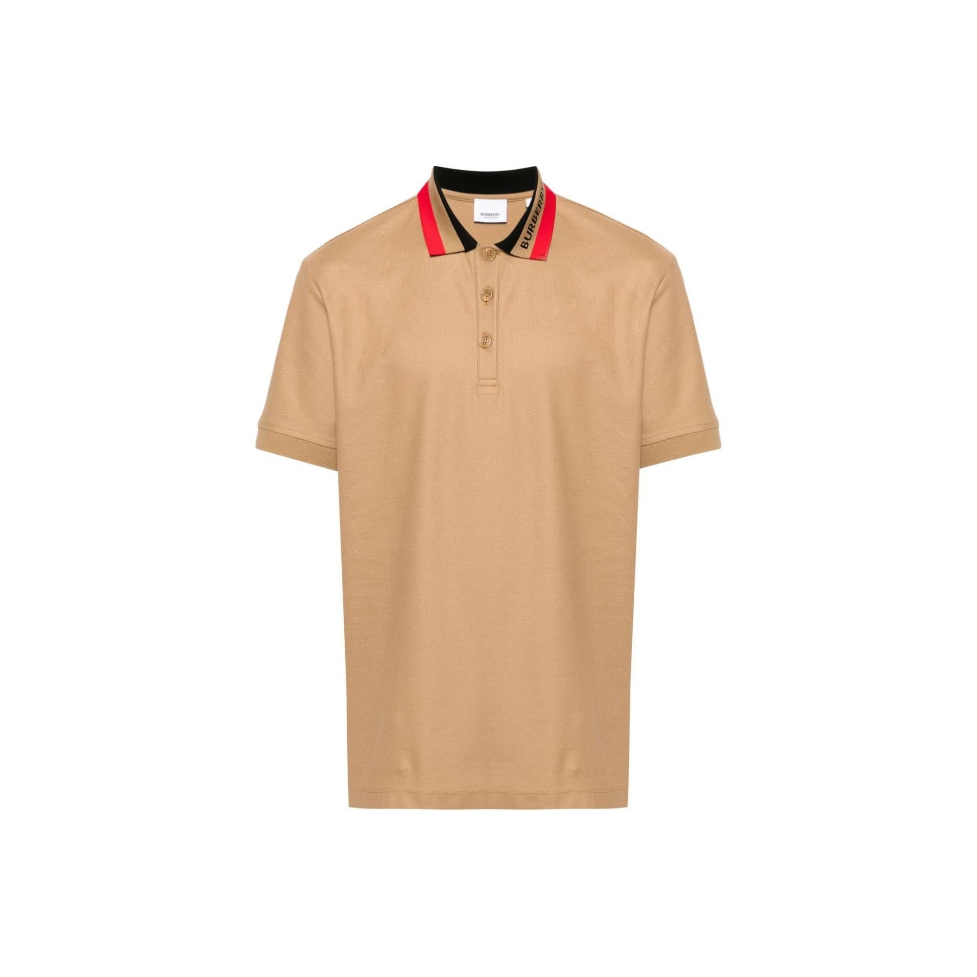 Burberry contrasting-collar cotton polo shirt 80831551