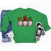Christmas Lights Gnomes Print Sweatshirts For Women Winter