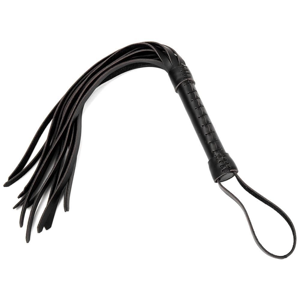 Genuine LeatherBDSM Whip Bondage Restraint Toy for Adult Couples Role Play Flirting Game Bedroom Entertainment Durable Accessory