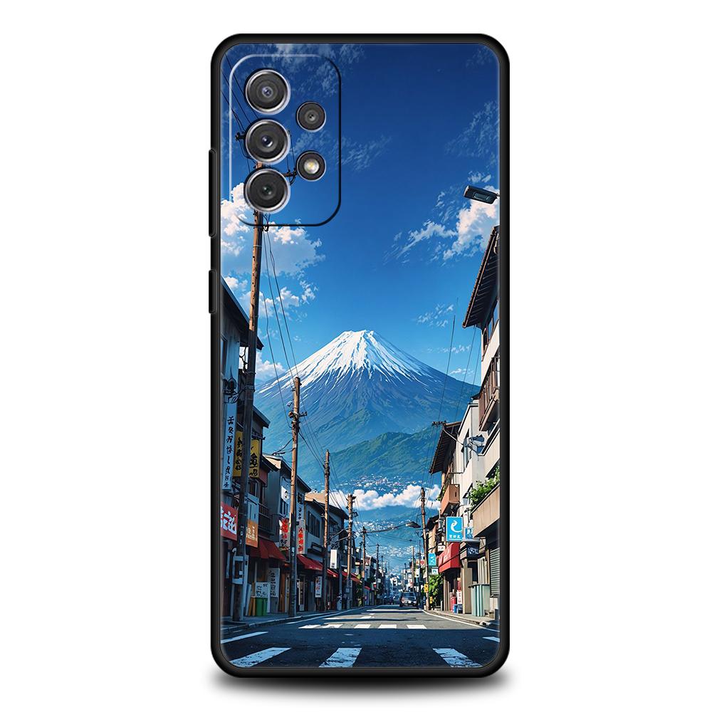 Case For Samsung A15 A13 A35 A55 A51 A71 A41 A31 A21S A03S A05 A17 A23 A25 A33 A53 A73 5G A07 4G Cover Landscape Japan Series