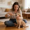 Pet Toothbrush with Travel Case Soft Silicone Brush for Dogs Cats Dual-Sided Ergonomic Removes Bad Breath Essential Oral Care Kit