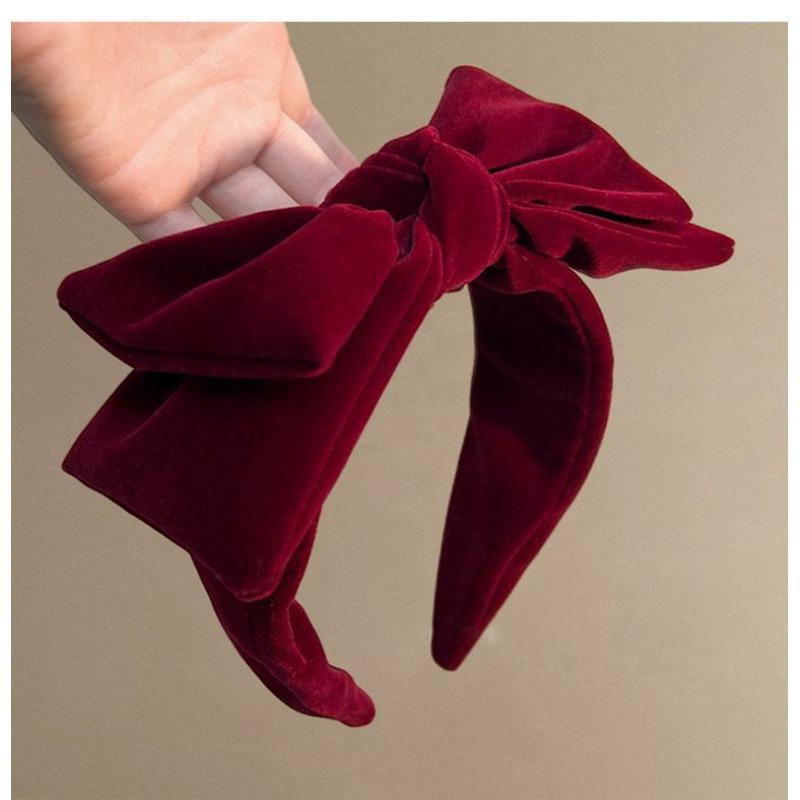 1pc The Large-sized Velvet Bow Hairband for The Winter and Autumn Season Is Suitable for Party Decorations or Daily Use. It Is A Fashionable Hairband