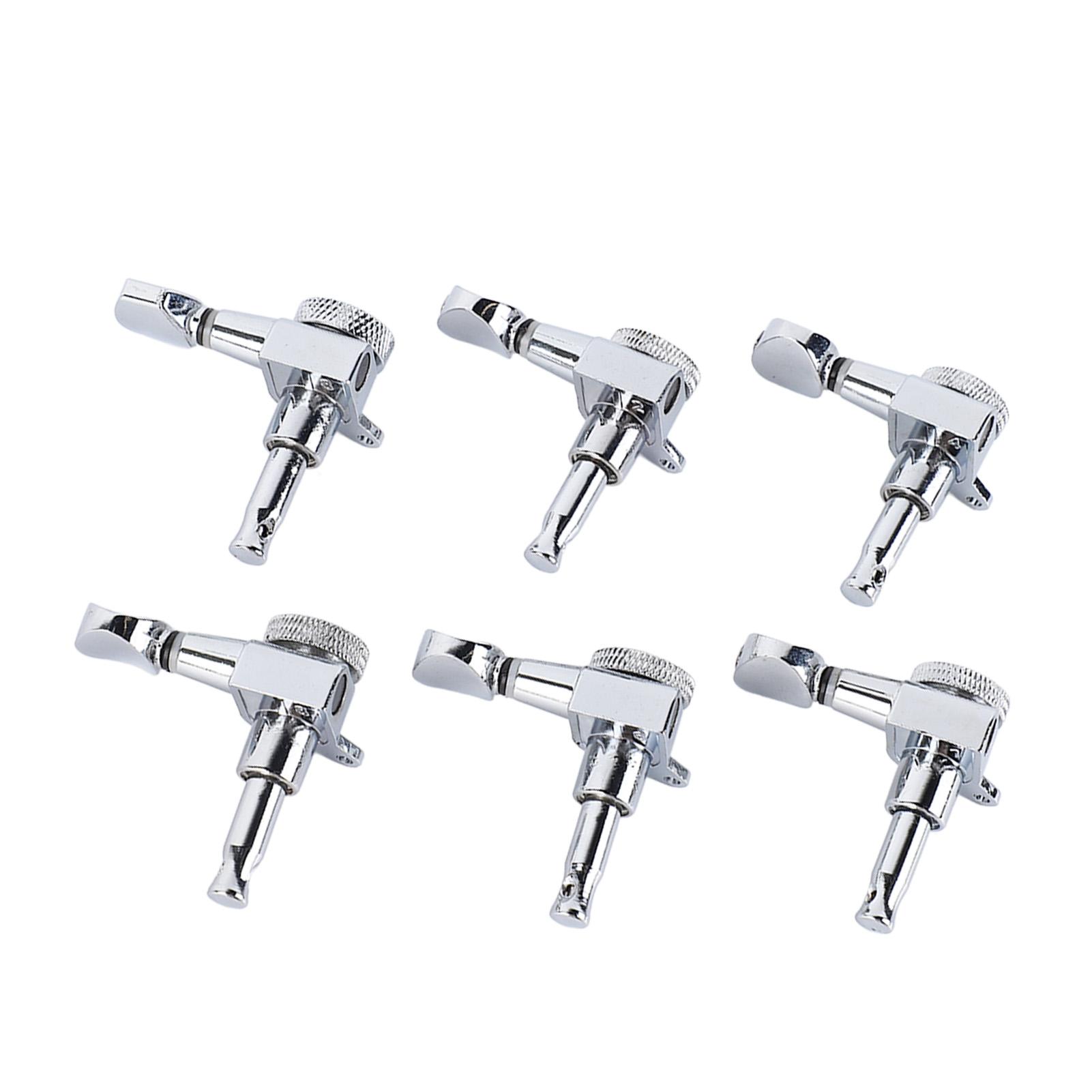 

6 шт. Колки для электрогитары с замком Металлические Точная настройка Колковый механизм с блокировкой для гитары