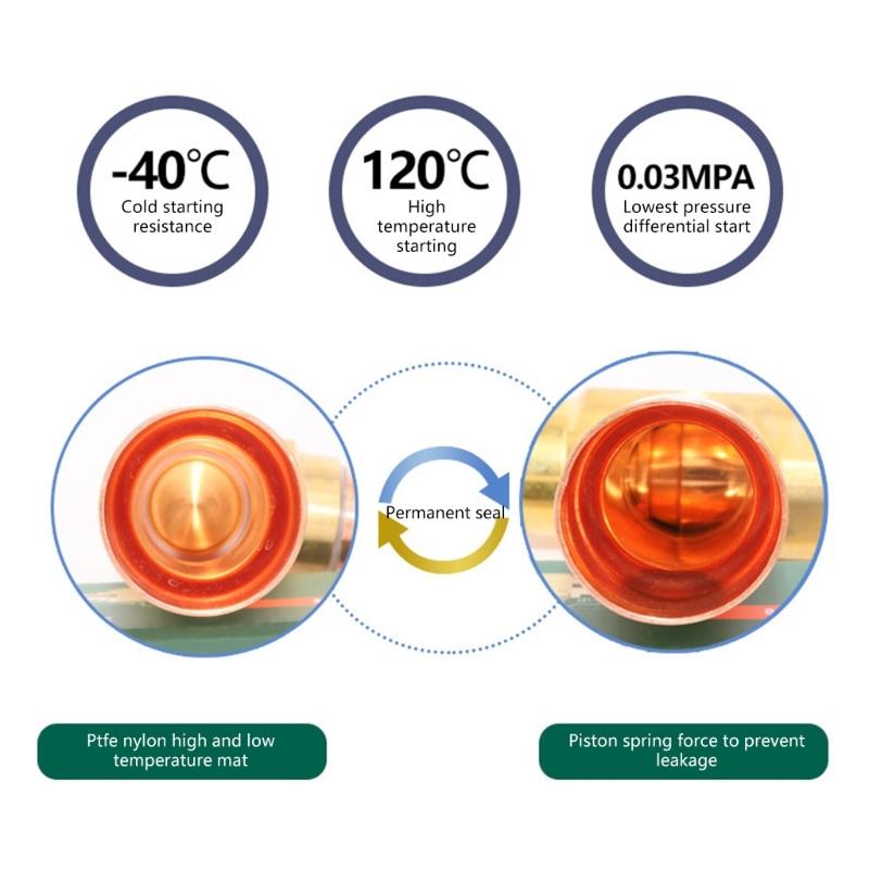 Brass Check Valves Cooling Systems Replacement Valves Refrigeration Systems Component Suitable for Various Cooling Systems