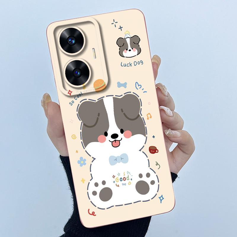 Hülle für Realme C55 NFC Realme C55 4G Narzo N55 2023 Handyhülle Süßer Panda Süße Mädchen Katzen Weiches Silikon Stoßfeste Abdeckung