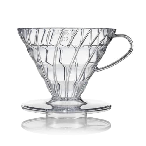 HARIO V60 Transparent Dripper 02, Clear, for 1-4 Cups of Coffee, Hand Drip, Made In Japan, VDR-02-T
