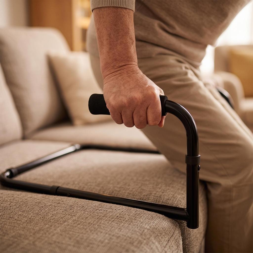 Couch Stand Assist Rail Padded Standing Aid Stable for Disabled