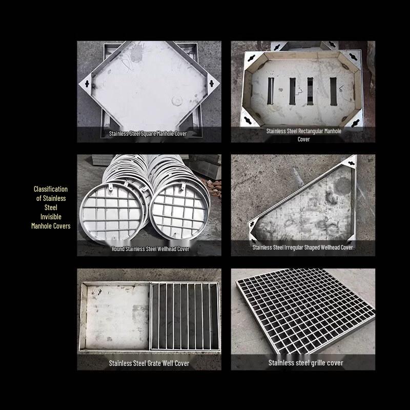 Jundingying 304 Stainless Steel Square Invisible Manhole Cover