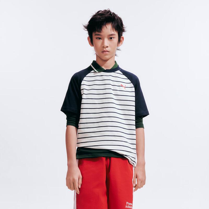 Puma Kids Summer Short Sleeve Patchwork T-Shirt