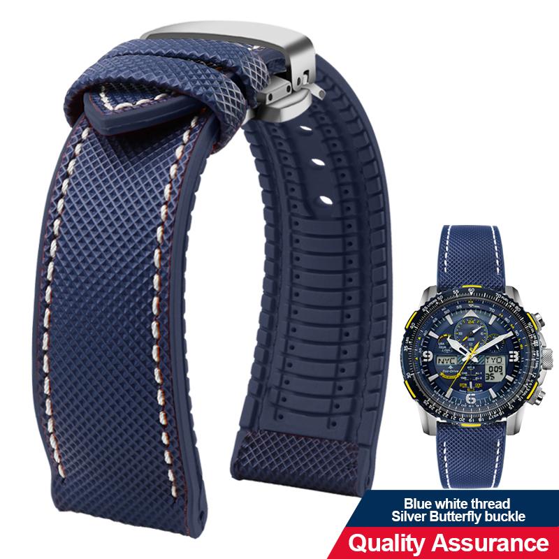 12 color high quality rubber Watchband 20 21 22 23mm 24mm for men and women watchstrap accessories Black red orange yellow Green