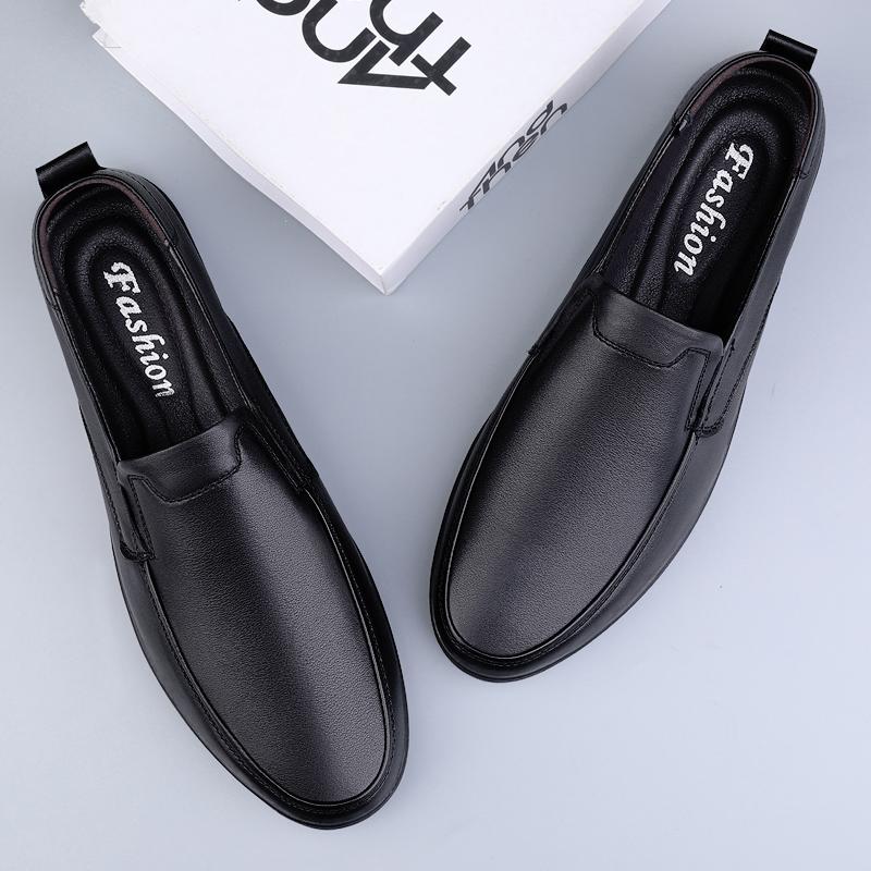 Luxury Brand Simple Mens Loafers Soft Moccasins High Quality Genuine Leather Male Casual Shoes Elegantes Business Driving Shoes