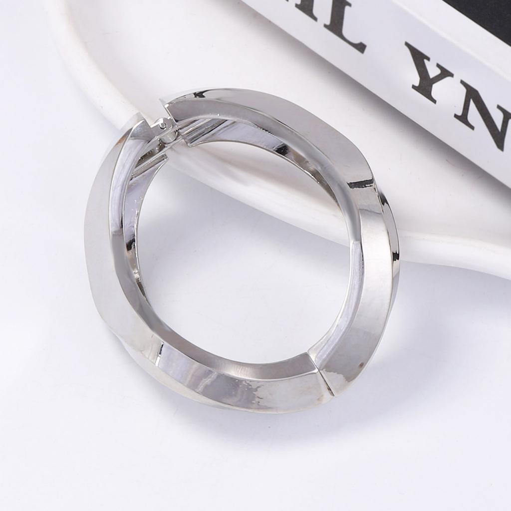 Simple Fashion INS Wind Irregular Alloy Geometric Quadrilateral Spring Opening Feminine Glossy Casual Bracelet