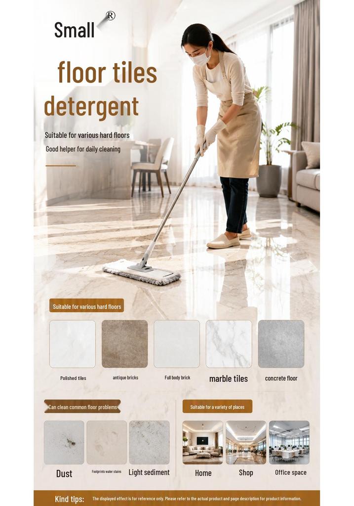 Ceramic Tile Floor Cleaning Solution for Stain Removal and Brightening