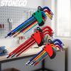 9PCS Colorful Hexagonal Wrench Set Inner Hex Key Screwdriver Tool for Repair Assembly Multi Function Hand Tools