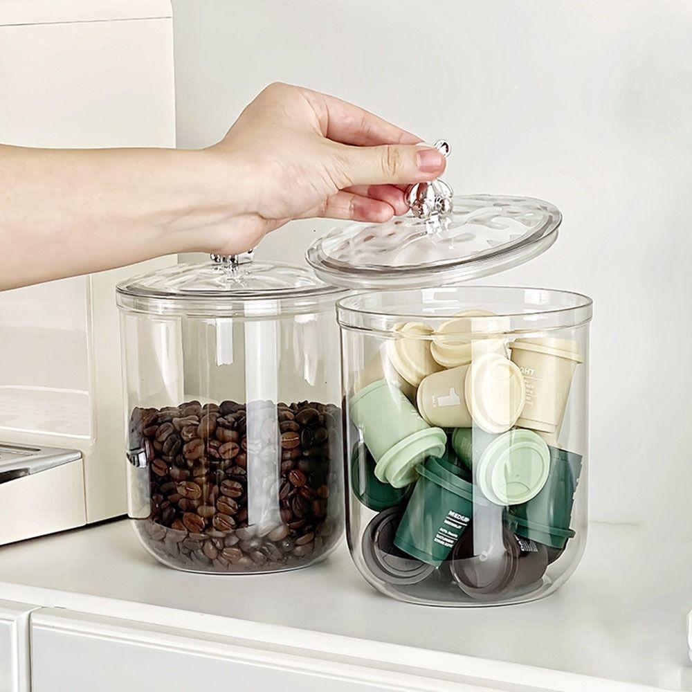 

Large Capacity Clear Sealed Jar Sealed Coffee Bean Storage Box for Home 900ML