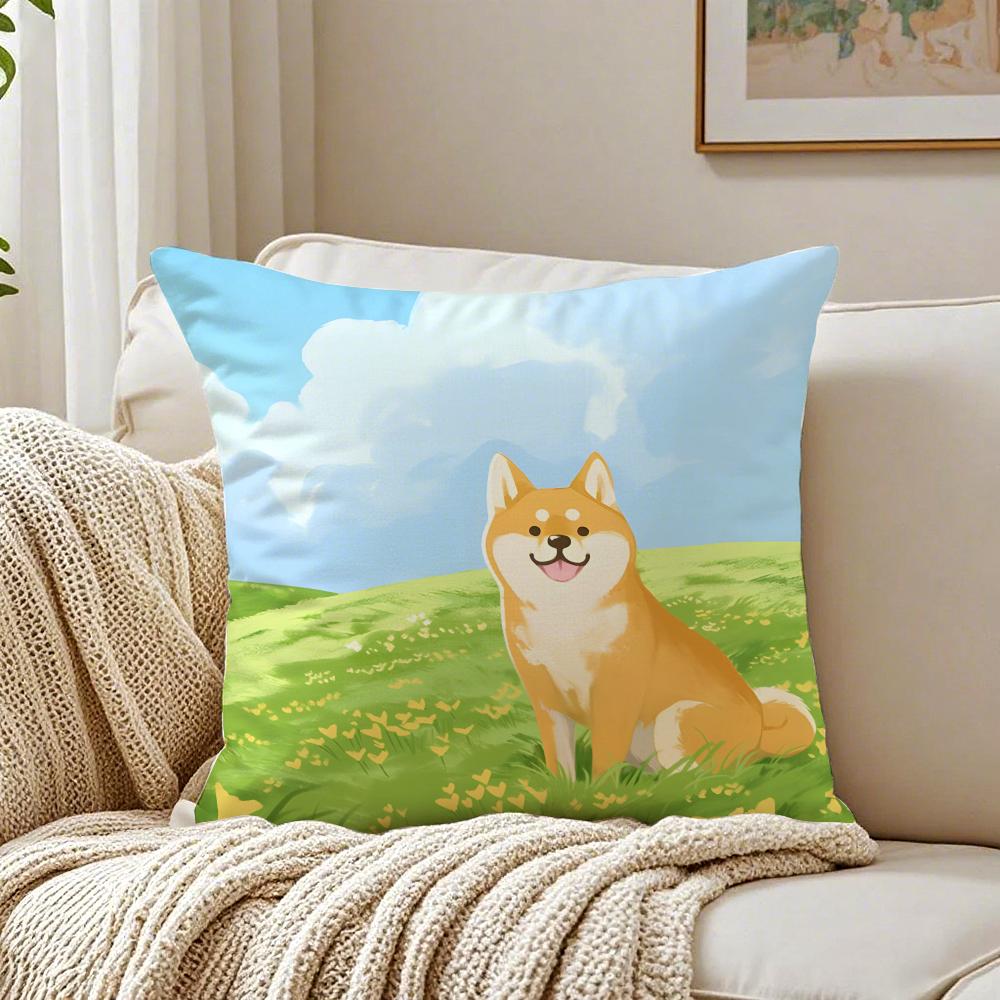 NICE CUTE Chihuahua Dog Cushion Cover Pillowcase Antidustmite Living Room Sofa Decor Cushion Room