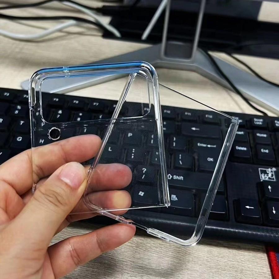Transparent Ultra Thin Cover Slim Sturdy Scratchproof Hard PC Phone Case for Samsung Galaxy Z Flip 3 4 5 6 7 Clear Back Cover