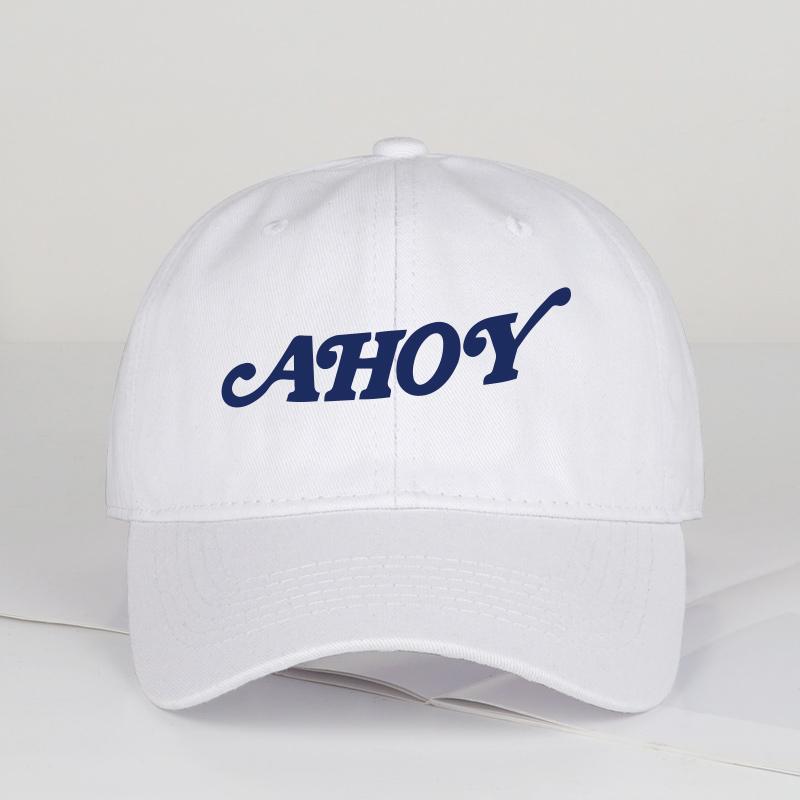 

AHOY Printed SoftTop Baseball Cap Soft Comfortable Lightweight Breathable Adjustable Playful Fresh Casual Fashionable