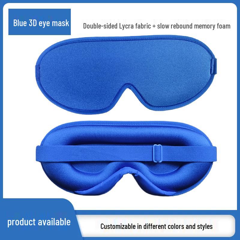 

3D Contour Sleep Eye Mask with 15mm Deep Eye Sockets, Lycra Fabric, Breathable & Pressure-Free Frosted Zipper Bag Package