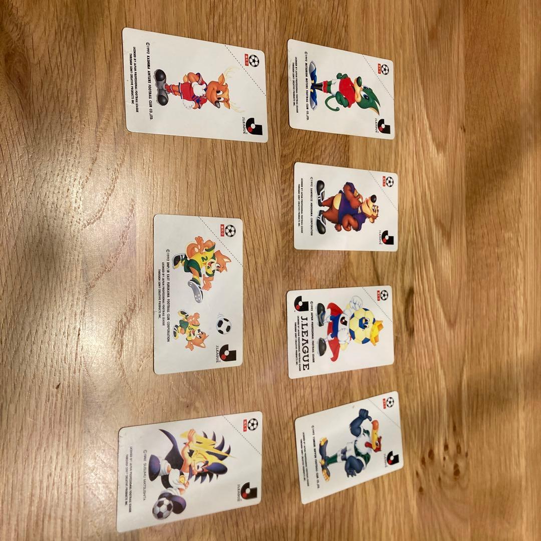 90s Original J League Chips Card Set of 7