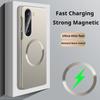 Ultra Thin Matte Metallic Paint Magsafe Phone Case for Samsung Galaxy Z Fold 7 6 5 4 Magnetic Wireless Charge Shockproof Cover