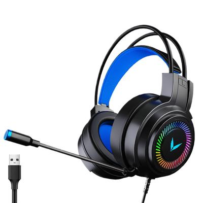 USB Oyuncu Kulaklığı 3.5mm Kablolu Kulaklık 7.1 Kanal Stereo Surround Bas Kulaklık Mikrofonlu Kask PC Laptop Oyuncu için