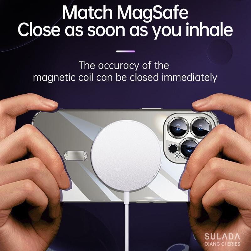 Case for Magsafe Mag Safe Iphone 15 Pro Max 14 Plus 13 12 11 X Xs Xr Se 2020 2022 8 15Pro Camera Lens Protector Protection Cover Phone Accessories