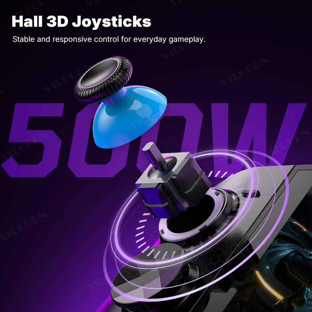 Magnetic Wireless Controller For Switch 2 One-Key Wake Up RGB Light Hall 3D Joystick Turbo Gamepad Programmable Back Buttons Set