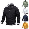 Черная мужская куртка большого размера на молнии, сезонная, высококачественная, для бизнеса, отдыха, активного отдыха, спортивная куртка, куртка для гольфа