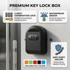 Mechanical Combination Lock Key Lock Box Full Plastic Key Storage Box Key Organizer  Entrance