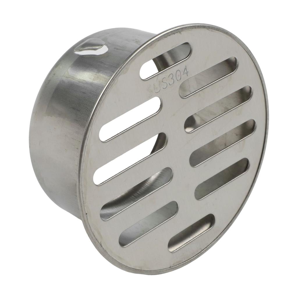 Outdoor Balcony Floor Drain 304 Stainless Steel Thick Drainage Roof Round Flat Floor Drain Cover Rain Pipe Cap For Garden Floor
