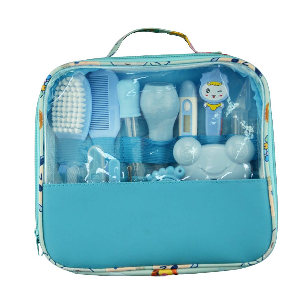 13pcs/Set Newborn Baby Kids Nail Hair Health Care Thermometer Grooming Brush Kit