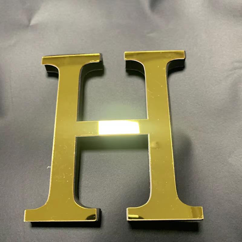 10cm Gold 26 English Letters DIY 3D Mirror Acrylic Wall Stickers, Home Retro Wall Art Decor For Party Wedding Christmas
