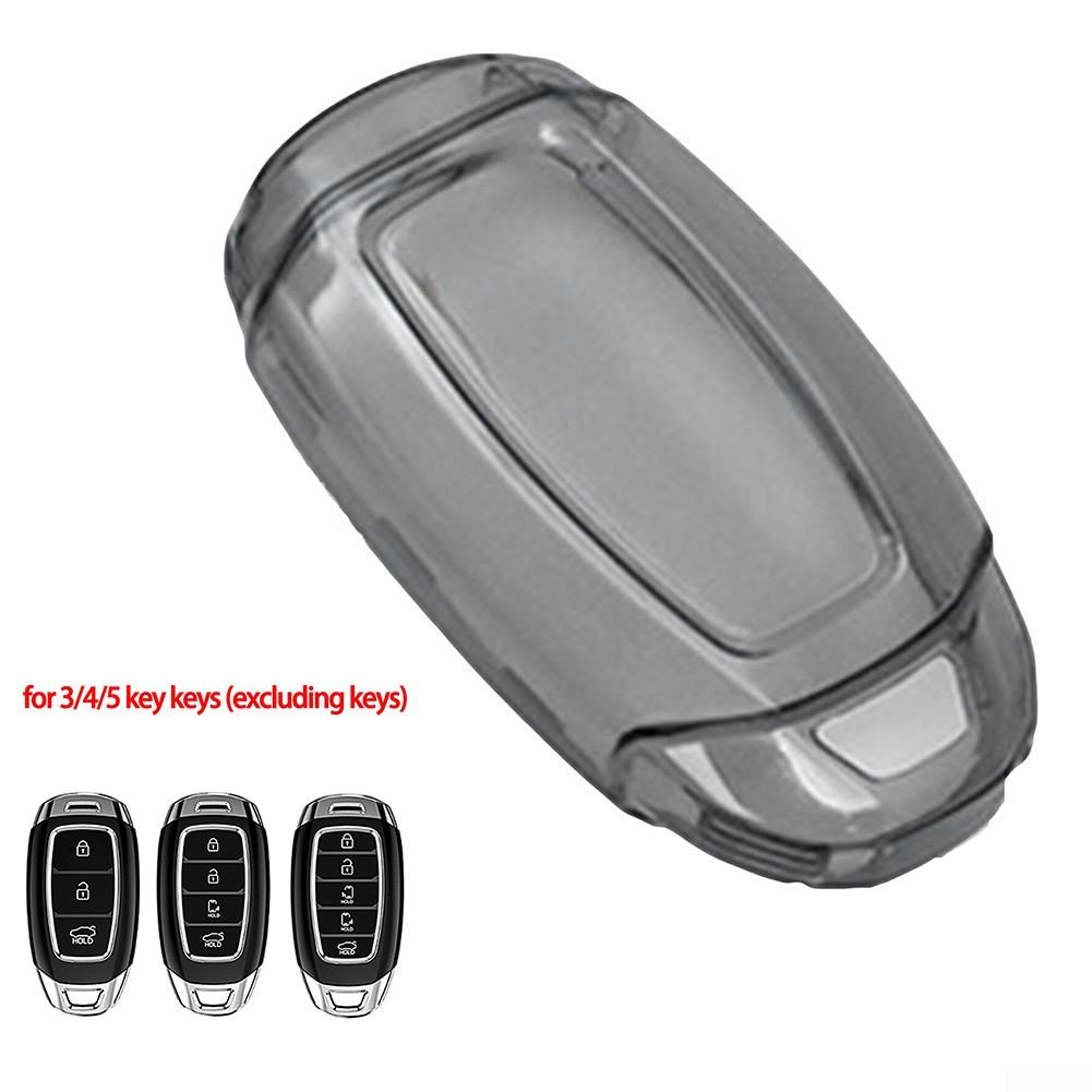 Black Transparent Key Fob Case Cover Elantra Palisade