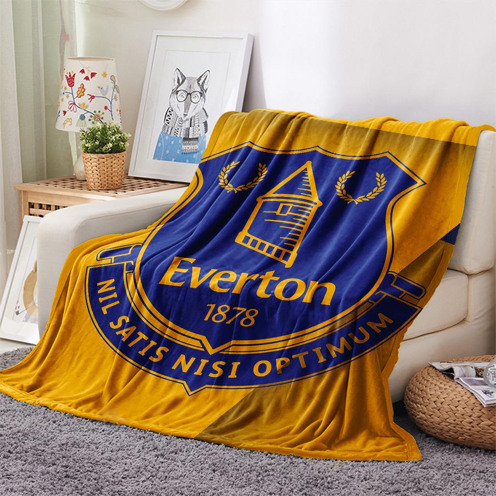 Everton Football Club Flannel Blanket, High quality Comfortable for All Seasons, Home Decor, Warmth and Comfort