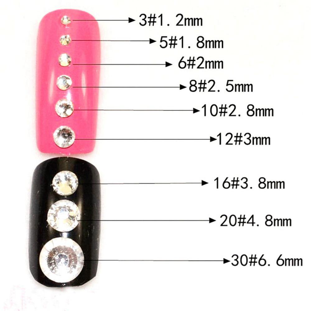 Gold Bottom Rhinestone Flat Back AB White Drill - Multiple Models for DIY Jewelry & Phone Decoration