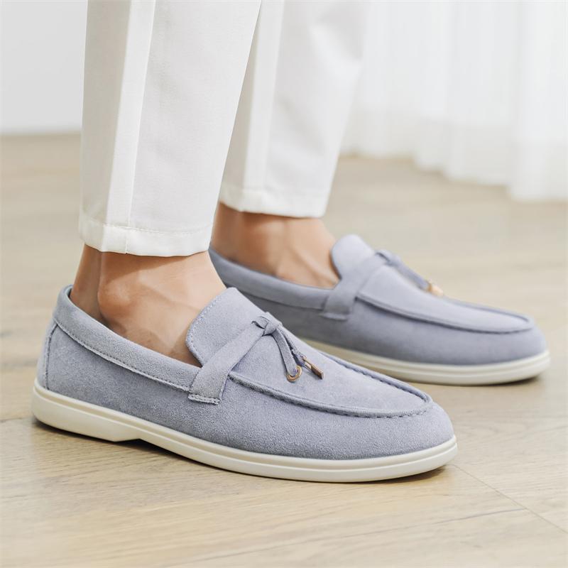 2025 New Men's Slip On Loafers Lightweight Breathable Flats Non Slip Comfort Tassels Fashion Daily Casual Outdoor Walking Shoes