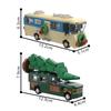 Gobricks MOC Christmas Story Mini RV Car Building Blocks Bricks Toys Gift