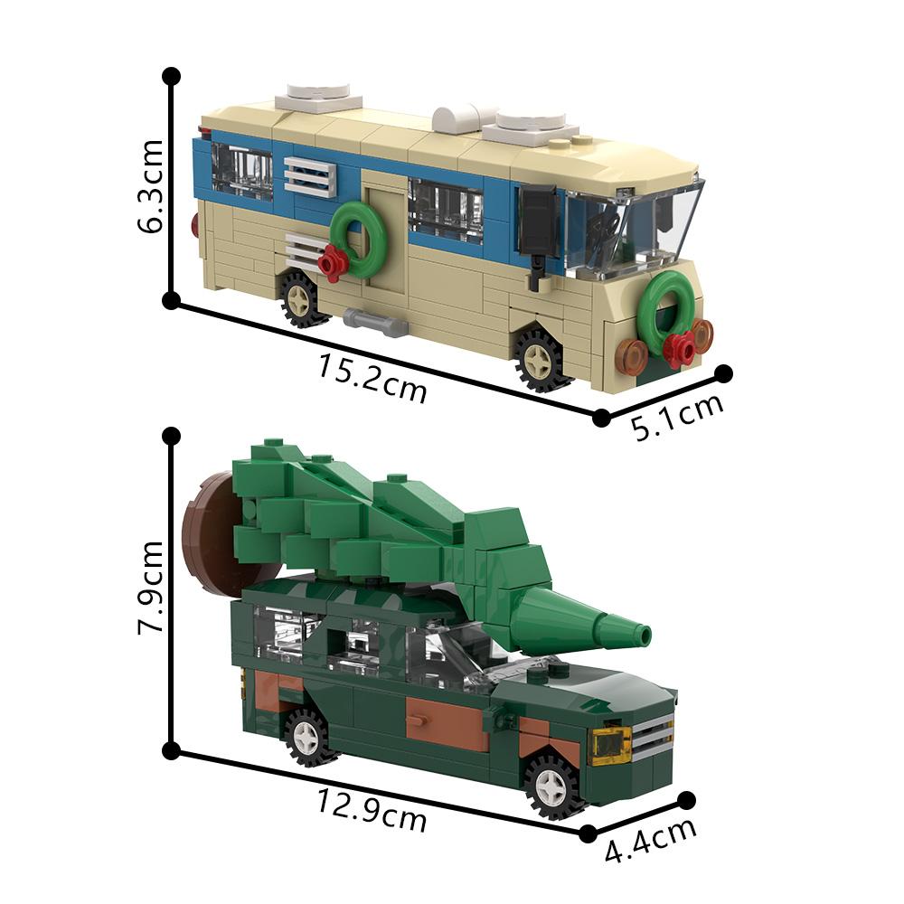

Gobricks MOC Christmas Story Mini RV Car Building Blocks Bricks Toys Gift