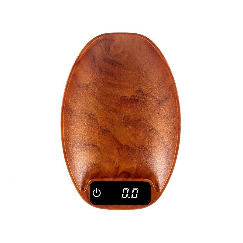 Precise Coffee Electronic Scale Professional Coffee Scale Portable Bean Plate Wooden Digital Bean Scale Barista Tool