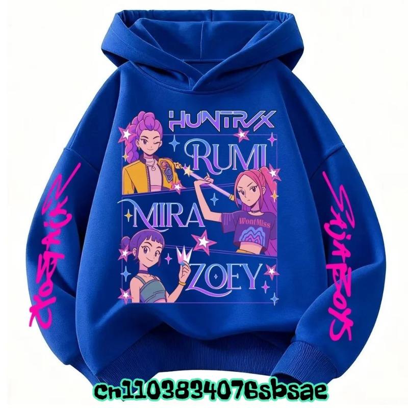 

Детская толстовка с капюшоном KPOP Охотники на демонов Топы Верхняя одежда для мальчиков и девочек Толстовка Розовый Белый Весна и Осень 100