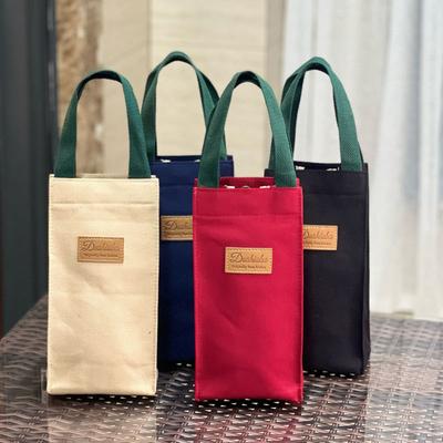 1PC Minimalist Canvas Handheld Student Water Cup Bag Insulation Cup Cover Umbrella Bag Zero Wallet Mommy Bag